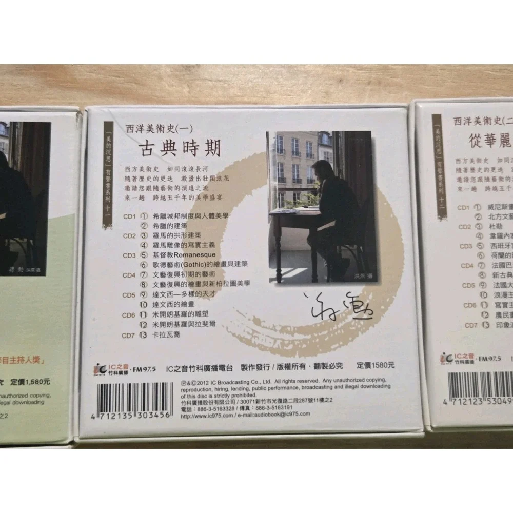 Chiang Hsun Western Art History Series Vol 1-3 Complete Box Set Taiwan Mandarin